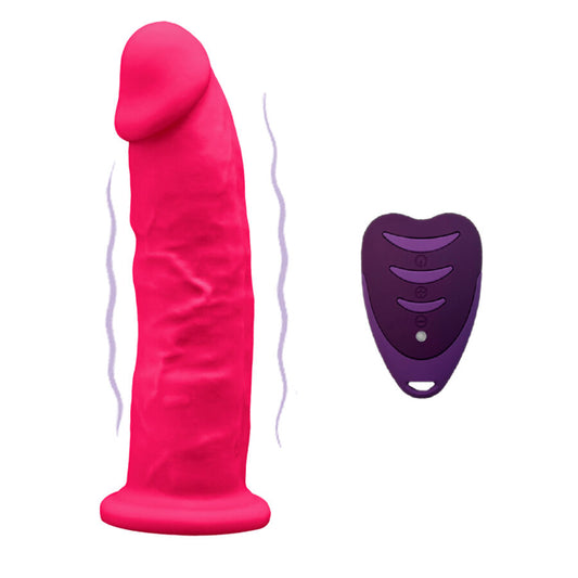 SILEXD MODELO DE PeNIS REALISTA 2 ROSA CONTROLE REMOTO LRS 17 CM