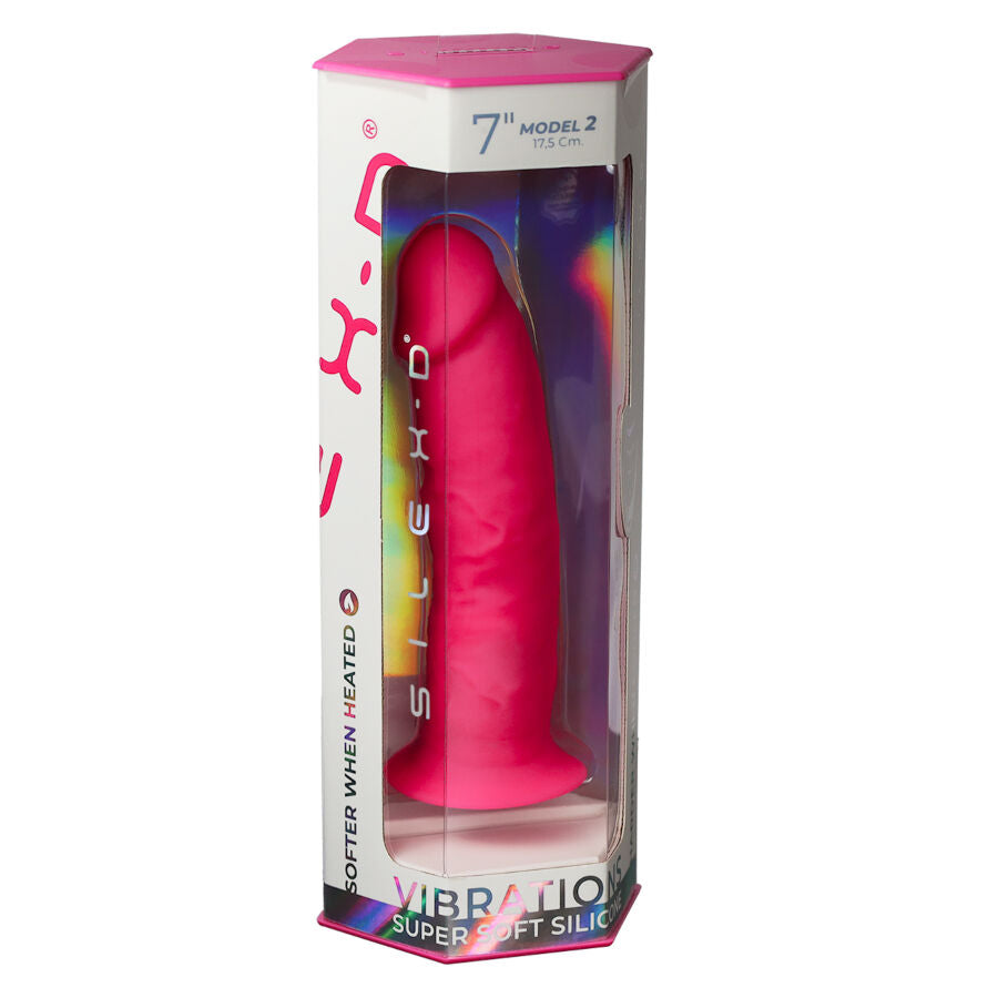 SILEXD MODELO DE PeNIS REALISTA 2 ROSA CONTROLE REMOTO LRS 17 CM