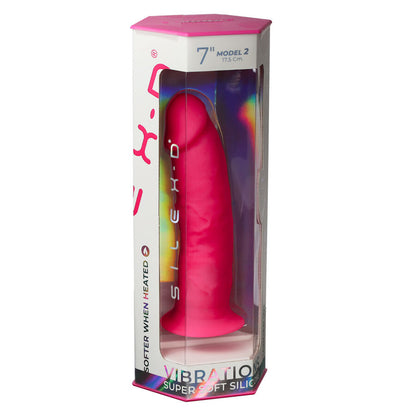 SILEXD MODELO DE PeNIS REALISTA 2 ROSA CONTROLE REMOTO LRS 17 CM
