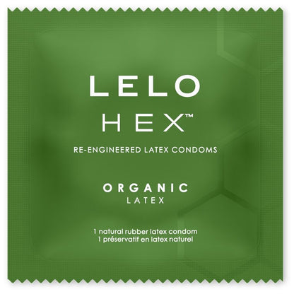 LELO CAIXA DE PRESERVATIVOS ORGaNICOS HEX 12 UNIDADES