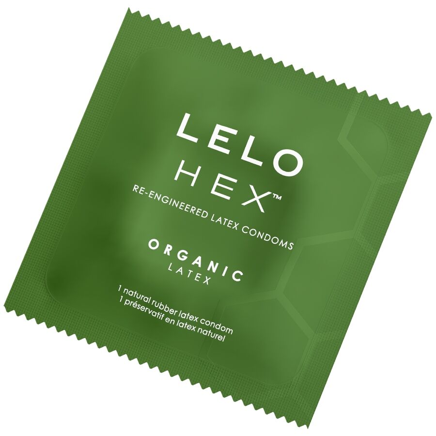 LELO CAIXA DE PRESERVATIVOS ORGaNICOS HEX 12 UNIDADES