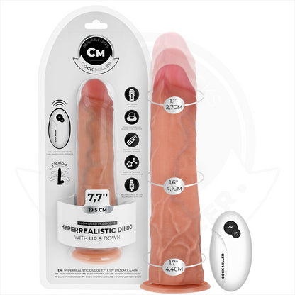 COCK MILLER DILDO HIPER REALISTA COM VENTOSA E IMPULSaO COM CONTROLE REMOTO 195 CM
