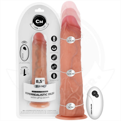 COCK MILLER DILDO HIPER REALISTA COM VENTOSA E IMPULSaO COM CONTROLE REMOTO 215 CM