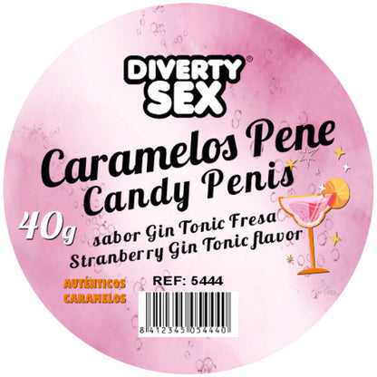 DIABLO PICANTE 20 BALAS PARA PeNIS COM SABOR DE GIN ToNICA