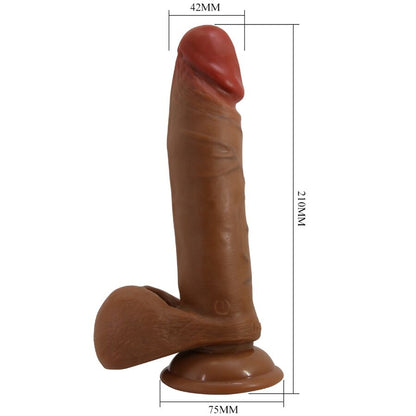 BAILE ABEL REALISTA DILDO 21 CM MULATO