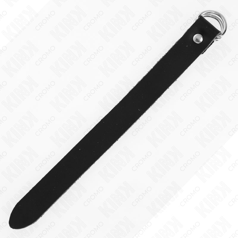 KINK ANEL DE COURO PARA PeNIS COM FECHO DE PRESSaO 22 X 2 CM
