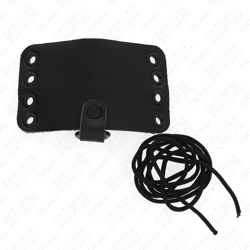 KINK ANEL DE COURO PARA PeNIS COM FECHO DE RENDA E CADARyOS