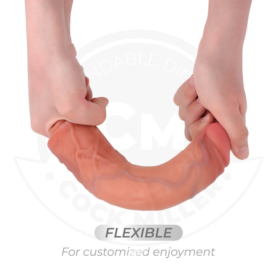 COCK MILLER DILDO REALISTA COM VENTOSA E VIBRAyaO COM CONTROLE REMOTO 215 CM