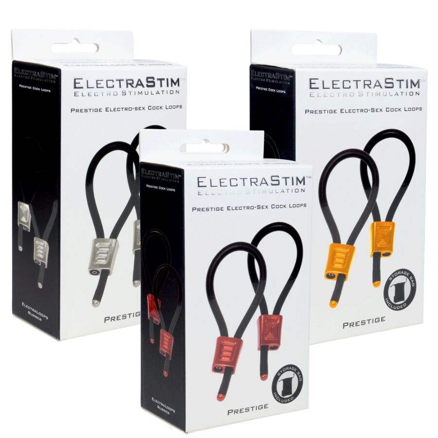ELECTRASTIM ANeIS PENIANOS AJUSTaVEIS PRESTIGE ELECTRA LOOPS VERMELHOS