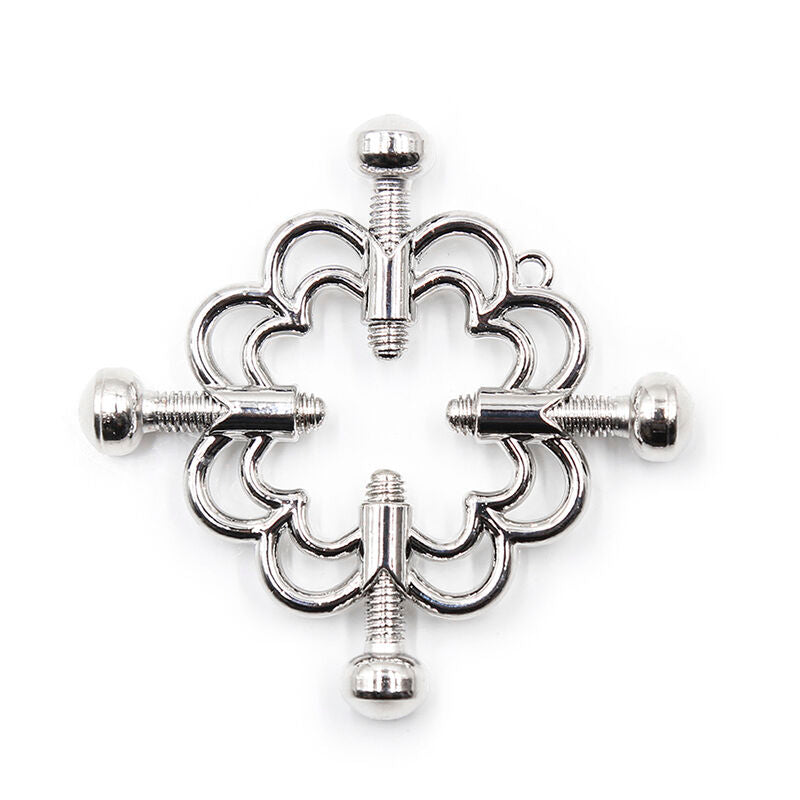 OHMAMA METALLIC NIPPLE CLAMPS FLOWER