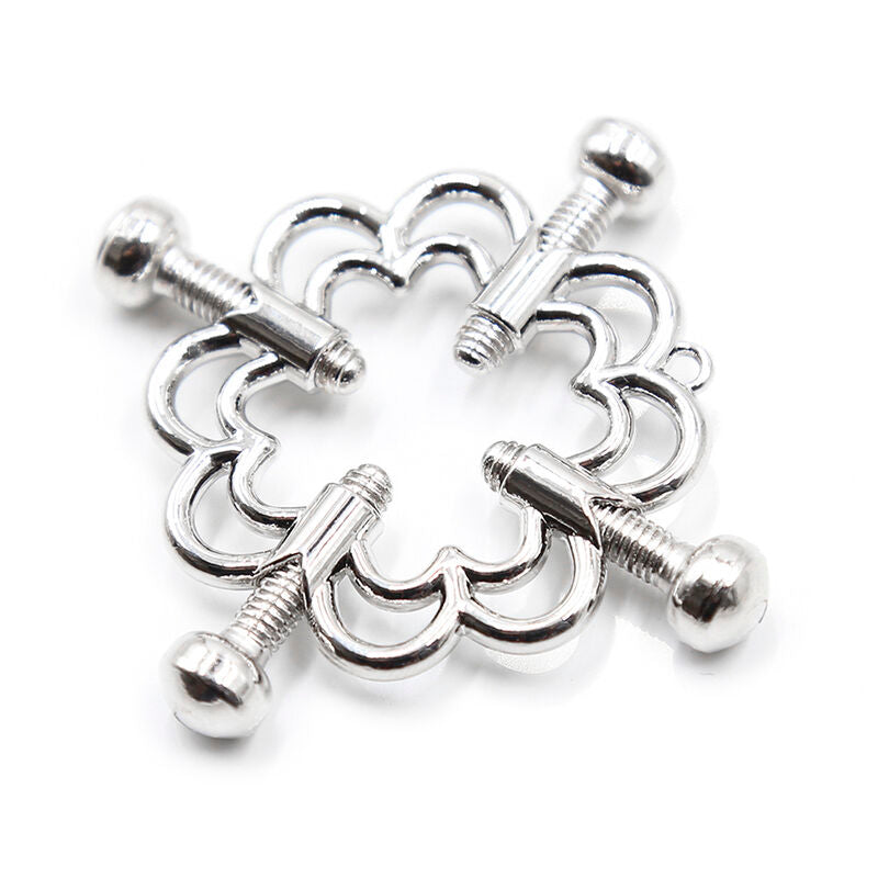 OHMAMA METALLIC NIPPLE CLAMPS FLOWER