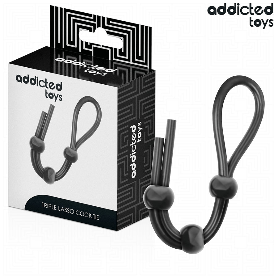 ADDICTED TOYS CORDA DE SILICONE PARA O PeNIS DE TRIPLO LOOP