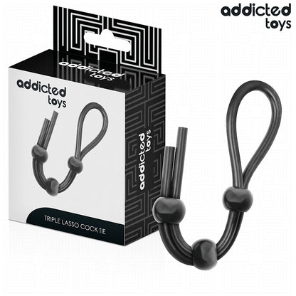 ADDICTED TOYS CORDA DE SILICONE PARA O PeNIS DE TRIPLO LOOP