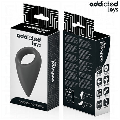 ADDICTED TOYS ANEL DE PeNIS EM FORMA DE LaGRIMAS