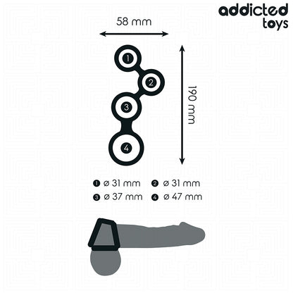 ADDICTED TOYS ANEL PARA PeNIS COM DIVISORES PARA TESTiCULOS