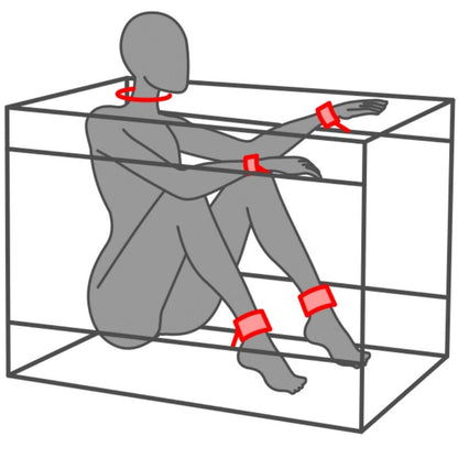 SECRET DOME KINK CLUB LA NICHE CABIN PRETO E VERMELHO