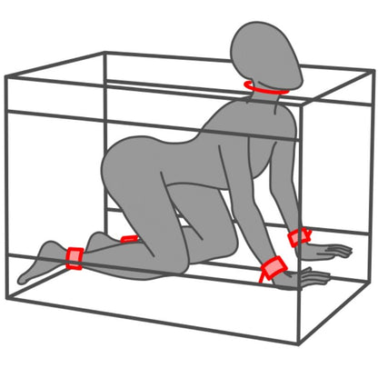 SECRET DOME KINK CLUB LA NICHE CABIN PRETO E VERMELHO