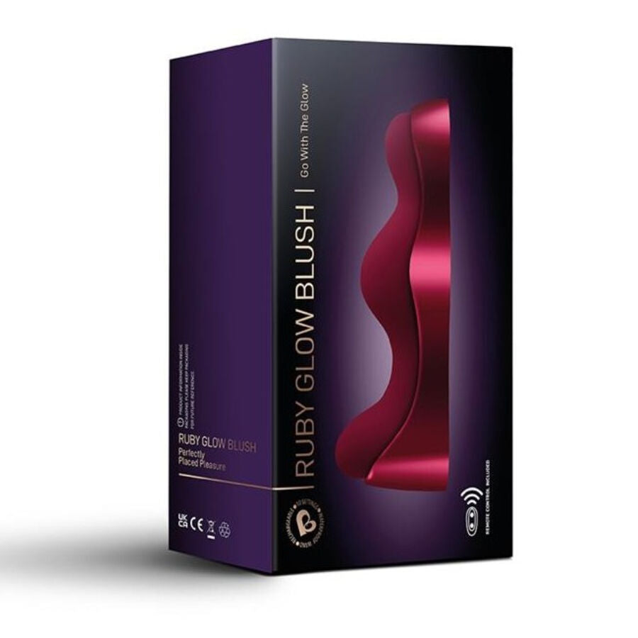 ROCKS OFF VIBRADOR PONTO G RUBY GLOW BLUSH VERMELHO