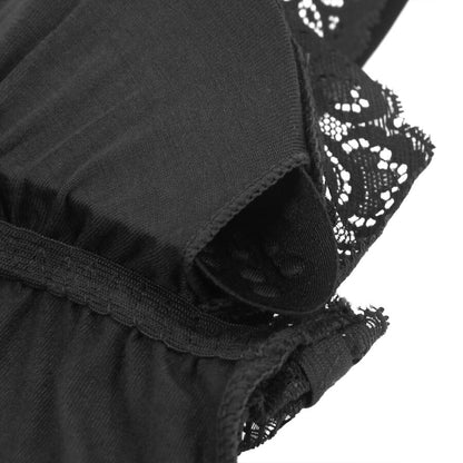 SUBBLIME TEDDY PRETO FLORAL DETALHE DE RENDA L XL