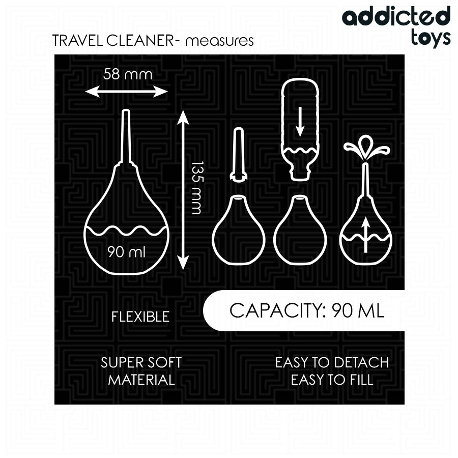 ADDICTED TOYS LIMPADOR ANAL DE VIAGEM TAMANHO S 90 ML