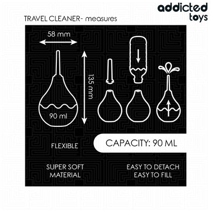 ADDICTED TOYS LIMPADOR ANAL DE VIAGEM TAMANHO S 90 ML