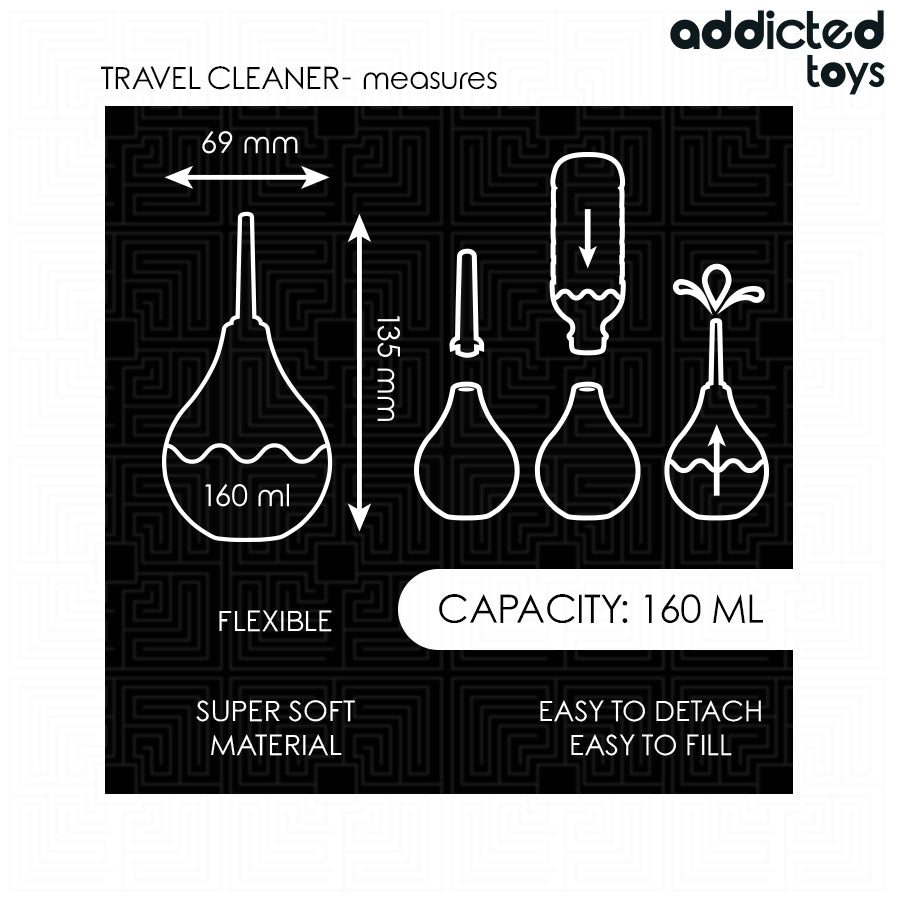 ADDICTED TOYS LIMPADOR ANAL DE VIAGEM TAMANHO M 160 ML