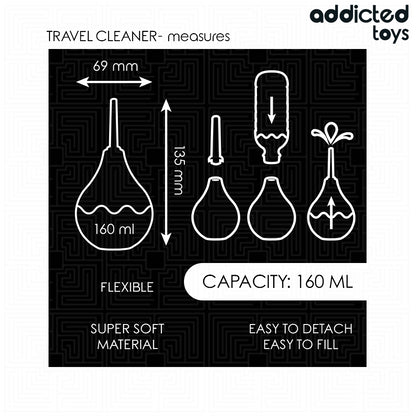 ADDICTED TOYS LIMPADOR ANAL DE VIAGEM TAMANHO M 160 ML