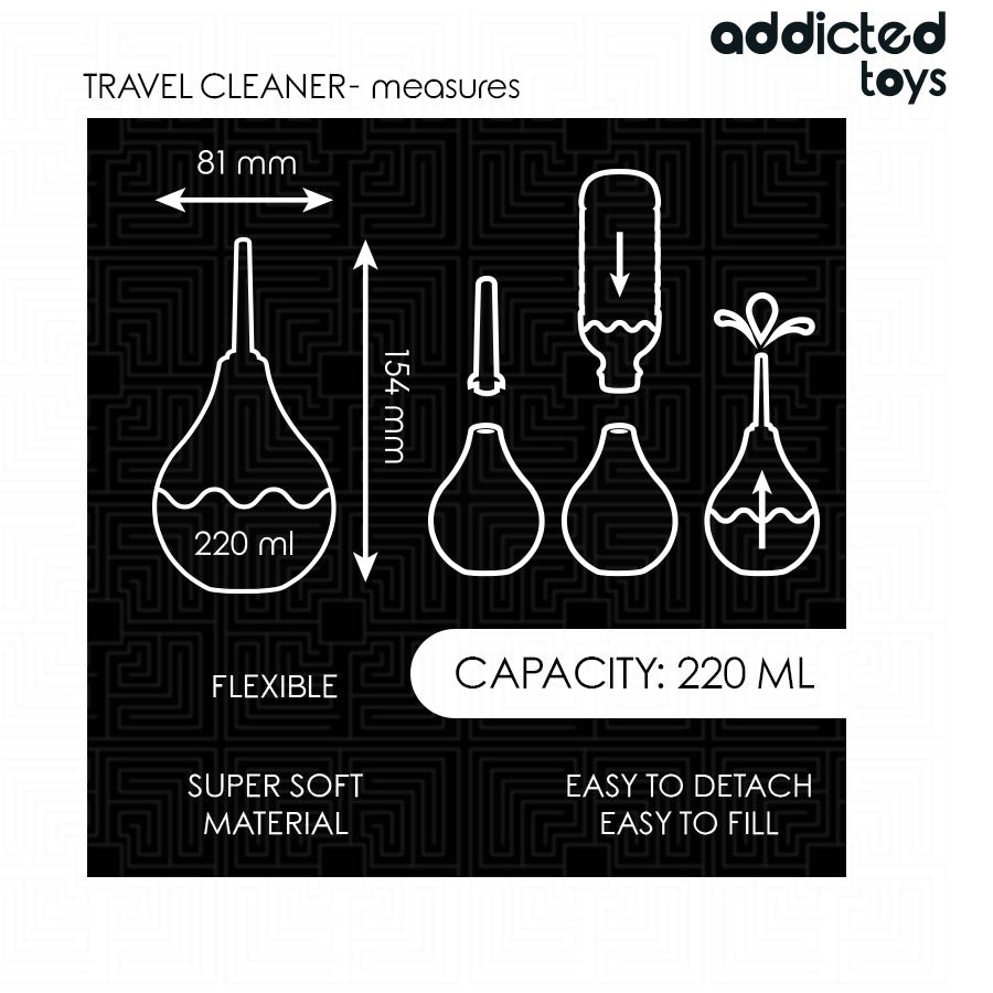 ADDICTED TOYS LIMPADOR ANAL DE VIAGEM TAMANHO L 220 ML