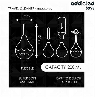ADDICTED TOYS LIMPADOR ANAL DE VIAGEM TAMANHO L 220 ML