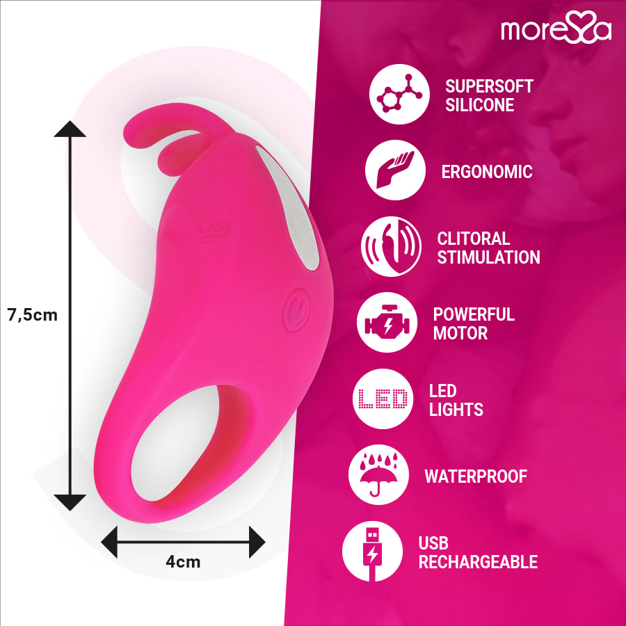 MORESSA BRAD PREMIUM SILICONE RECARREGVEL ROSA