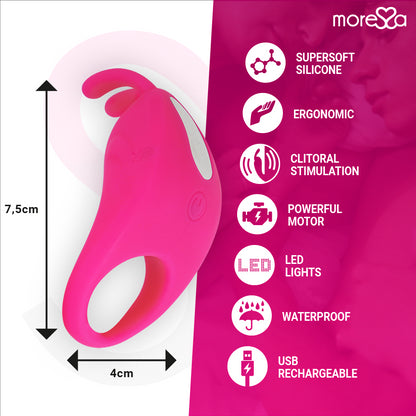 MORESSA BRAD PREMIUM SILICONE RECARREGVEL ROSA