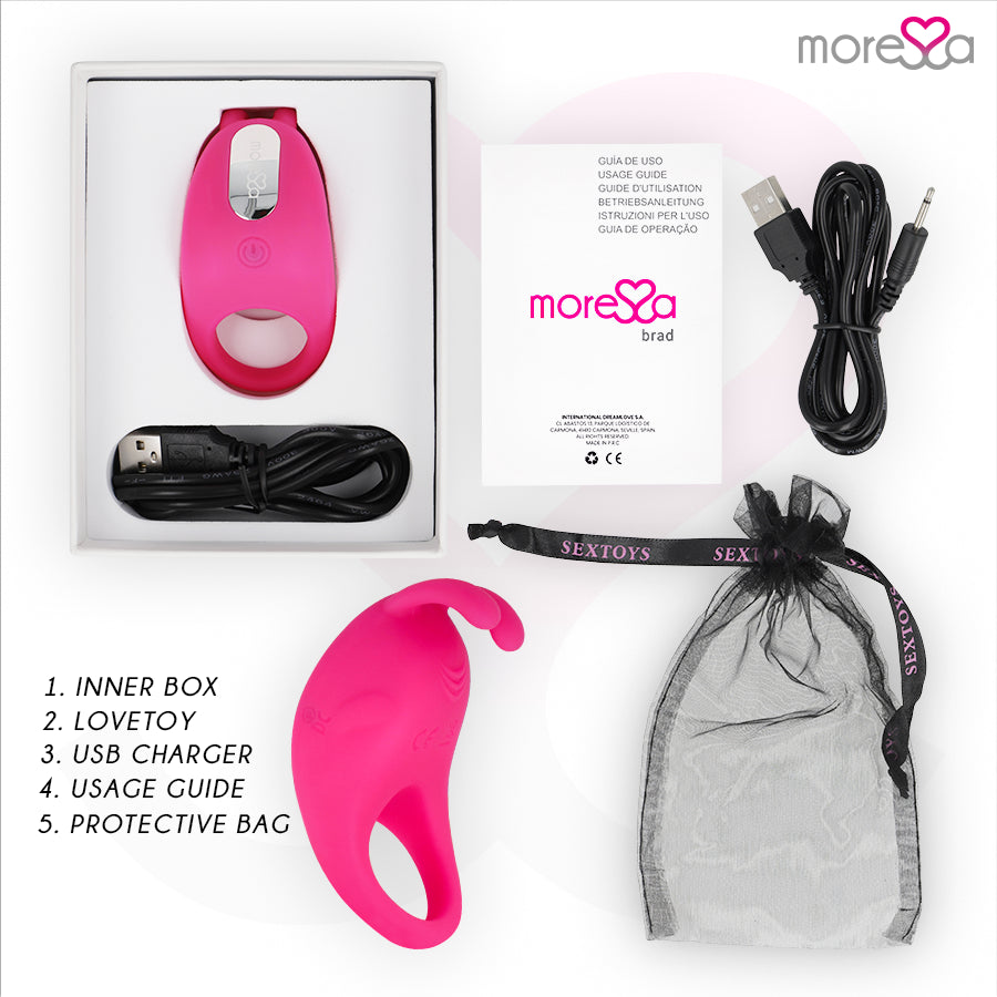 MORESSA BRAD PREMIUM SILICONE RECARREGVEL ROSA