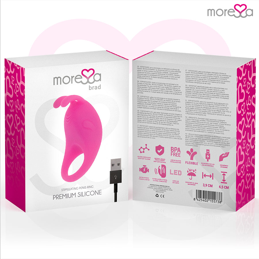 MORESSA BRAD PREMIUM SILICONE RECARREGVEL ROSA