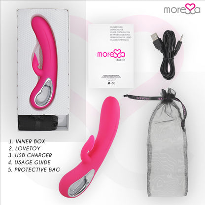 MORESSA DUSTIN ONDAS ESTIMULANTES DO CLIToRIS E VIBRAyaO PODEROSA SILICONE PREMIUM RECARREGaVEL