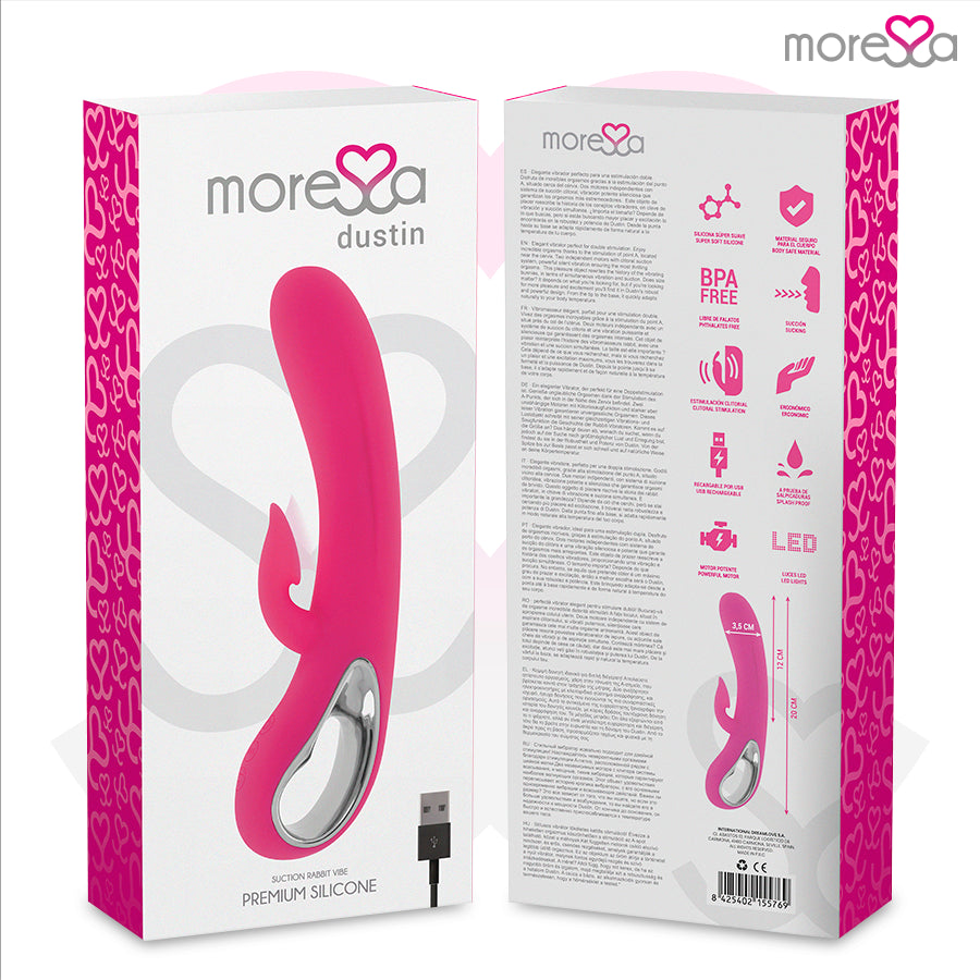 MORESSA DUSTIN ONDAS ESTIMULANTES DO CLIToRIS E VIBRAyaO PODEROSA SILICONE PREMIUM RECARREGaVEL