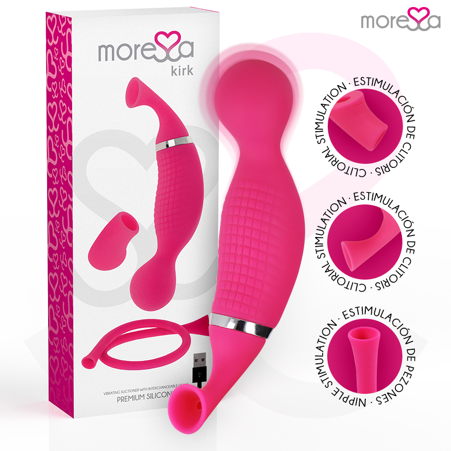 MORESSA KIRK DUO ONDAS ESTIMULANTES MASSAGEADOR MULTIFUNCIONAL DE SILICONE PREMIUM RECARREGaVEL