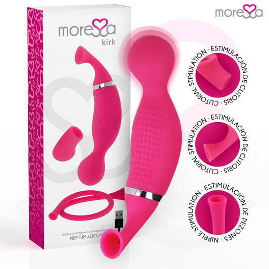MORESSA KIRK DUO ONDAS ESTIMULANTES MASSAGEADOR MULTIFUNCIONAL DE SILICONE PREMIUM RECARREGaVEL