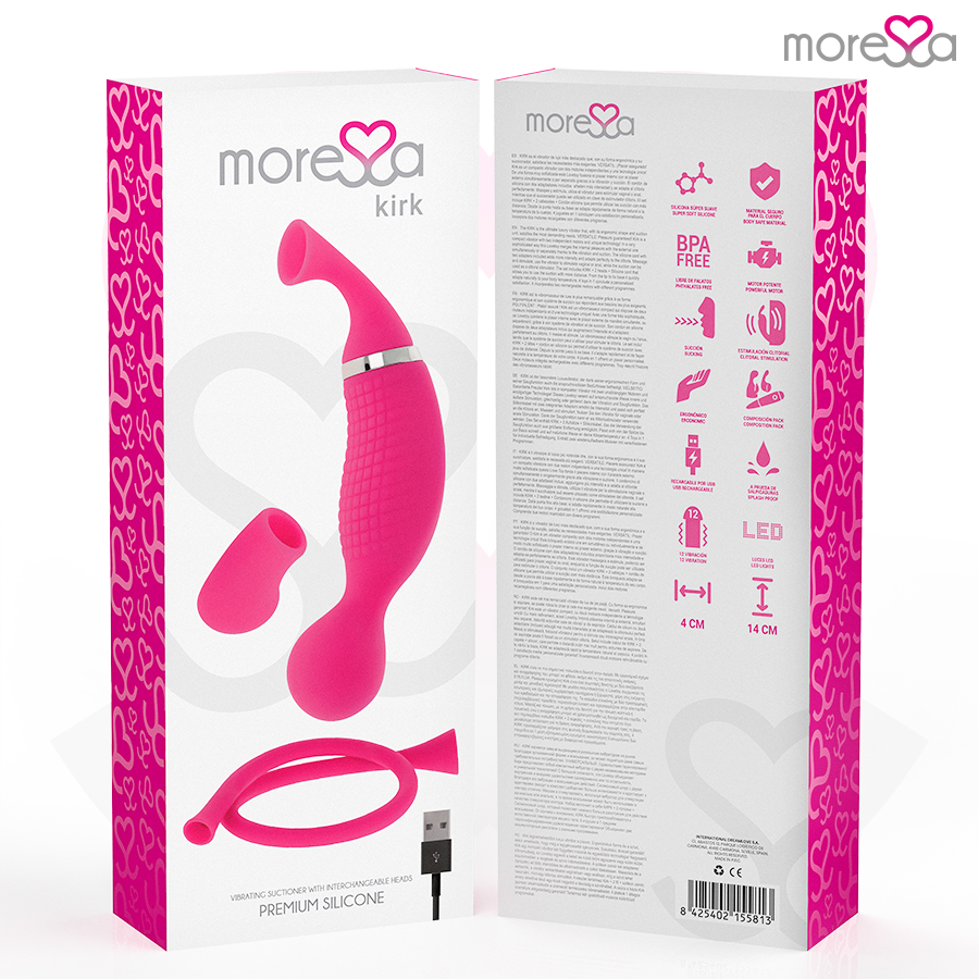 MORESSA KIRK DUO ONDAS ESTIMULANTES MASSAGEADOR MULTIFUNCIONAL DE SILICONE PREMIUM RECARREGaVEL