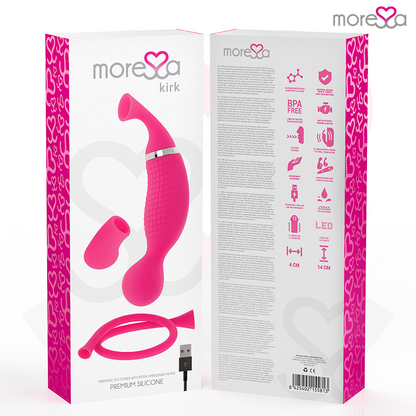 MORESSA KIRK DUO ONDAS ESTIMULANTES MASSAGEADOR MULTIFUNCIONAL DE SILICONE PREMIUM RECARREGaVEL