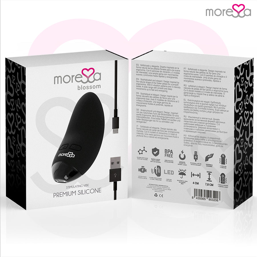 MORESSA VIBRADOR BLOSSOM PRETO