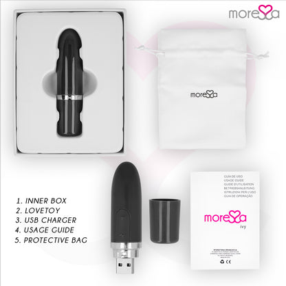 MORESSA IVY VIBRADOR ESTIMULADOR VIAGEM PRETO