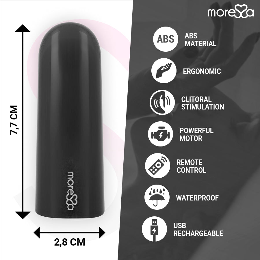MORESSA NIX VIBRADOR CONTROLE REMOTO PRETO
