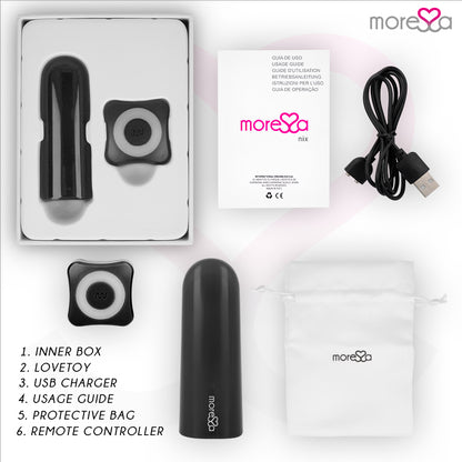 MORESSA NIX VIBRADOR CONTROLE REMOTO PRETO