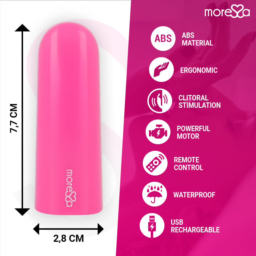 MORESSA NIX VIBRADOR CONTROLE REMOTO ROSA