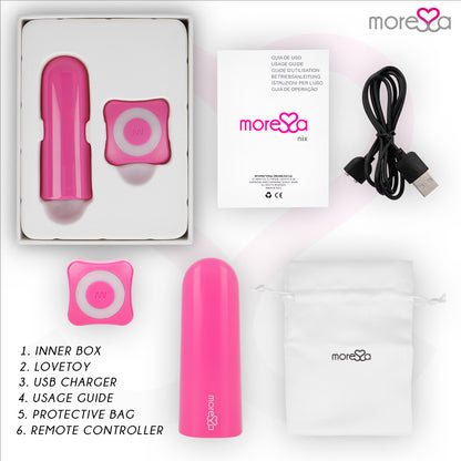 MORESSA NIX VIBRADOR CONTROLE REMOTO ROSA