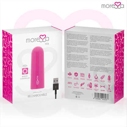 MORESSA NIX VIBRADOR CONTROLE REMOTO ROSA