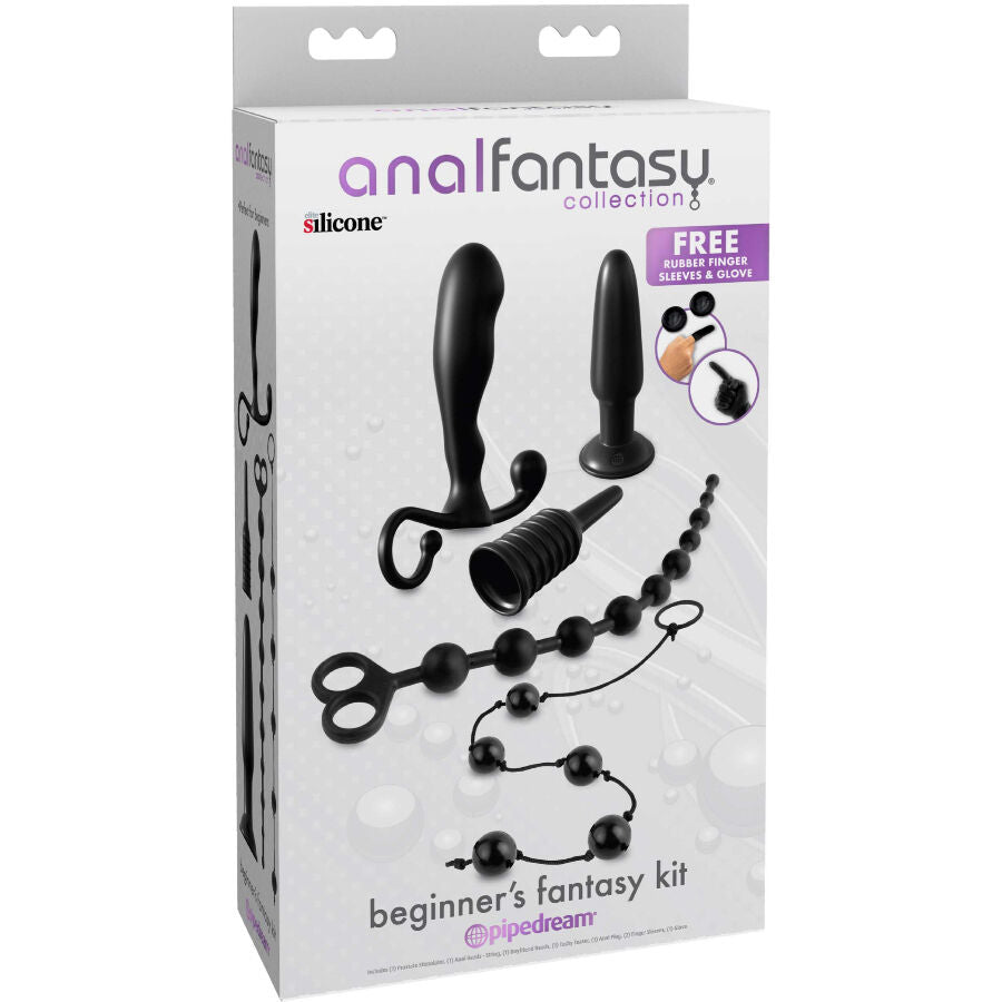 ANAL FANTASY ELITE COLLECTION KIT ANAL FANTASY PARA INICIANTES PRETO