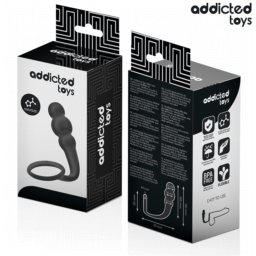 ADDICTED TOYS PLUG ANAL COM ANEL MODELO 1