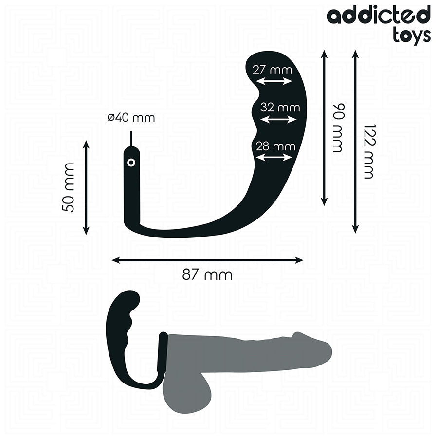 ADDICTED TOYS PLUG ANAL COM ANEL MODELO 4