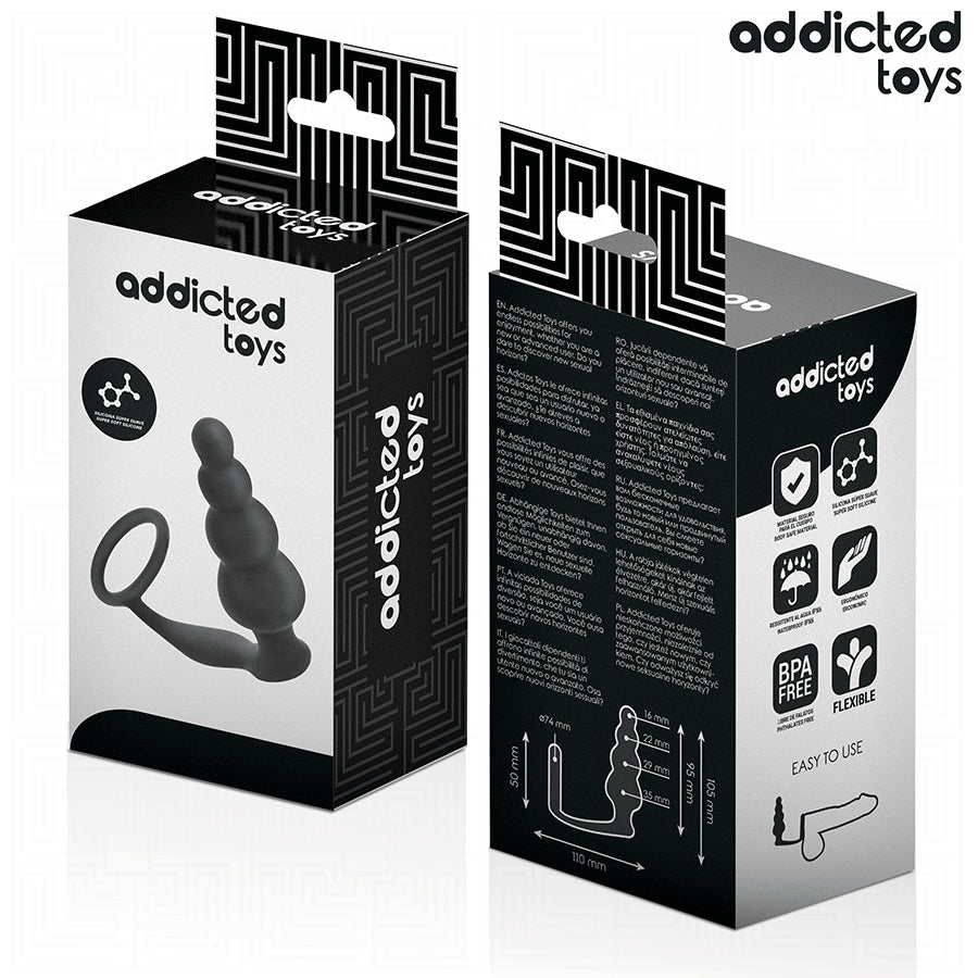 ADDICTED TOYS PLUG ANAL COM ANEL MODELO 5